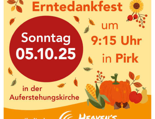 Familiengottesdienst zum Erntedankfest am 05. Oktober 2025